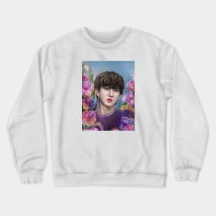 Flower boy Changbin , Skz Crewneck Sweatshirt